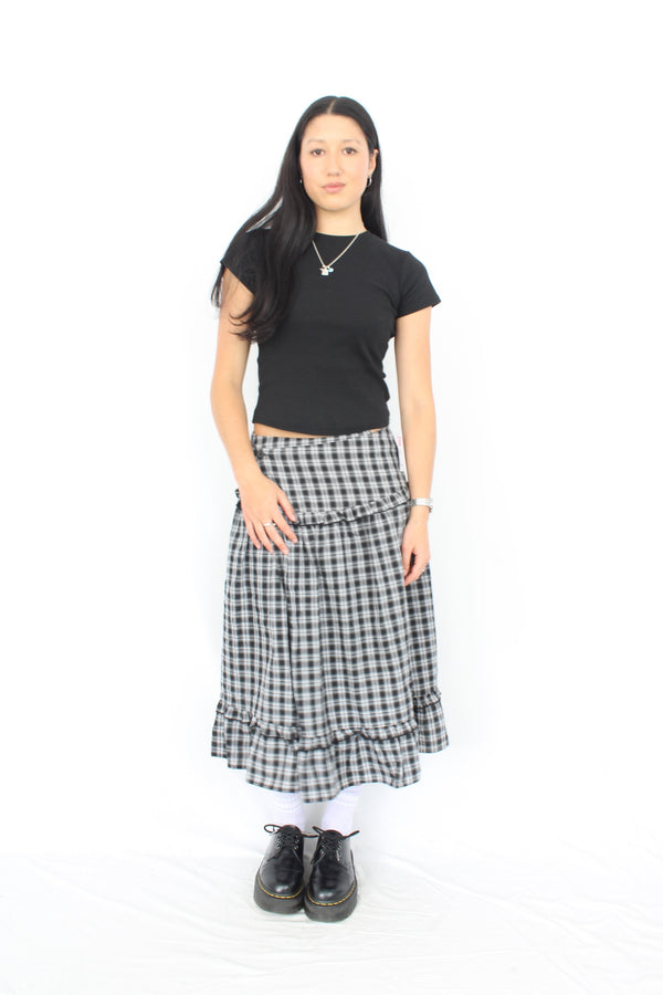 Peppermayo - Laura Plaid Midi Skirt