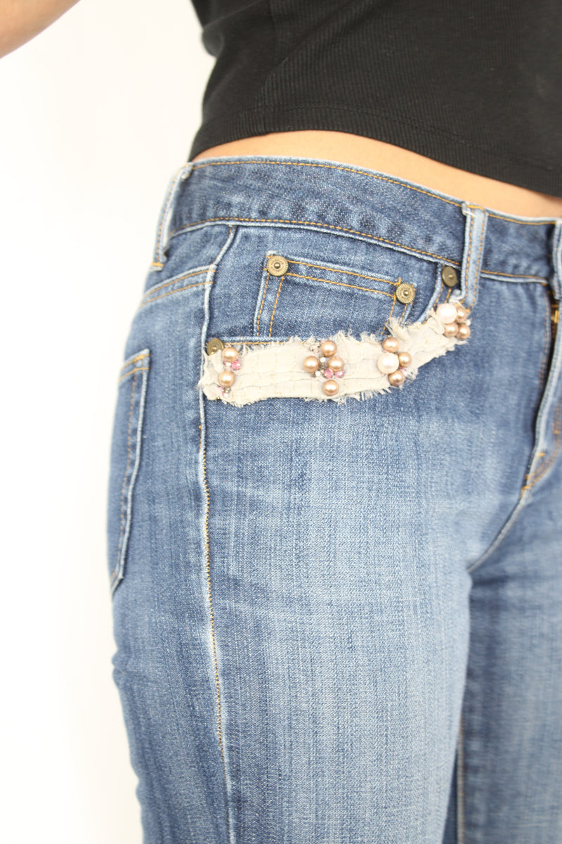 Moiselle - Vintage Beaded Jeans