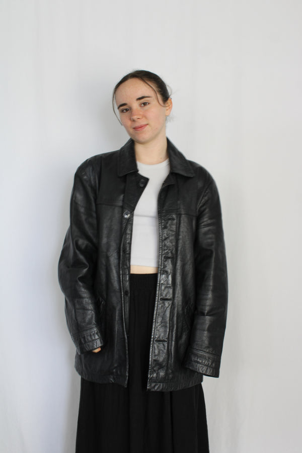 Recycle Boutique - Vintage Leather Jacket