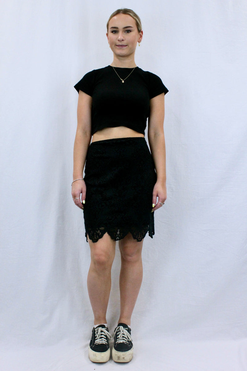 Lace Mini Skirt