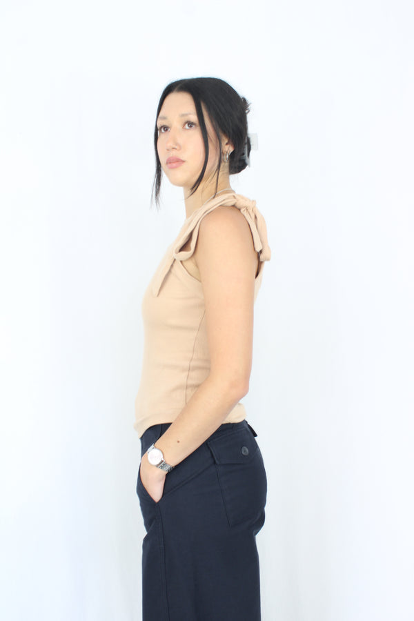 Caitlin Crisp - Beige Marsden Top