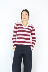 Gina Benotti - Vintage Striped Polo Top