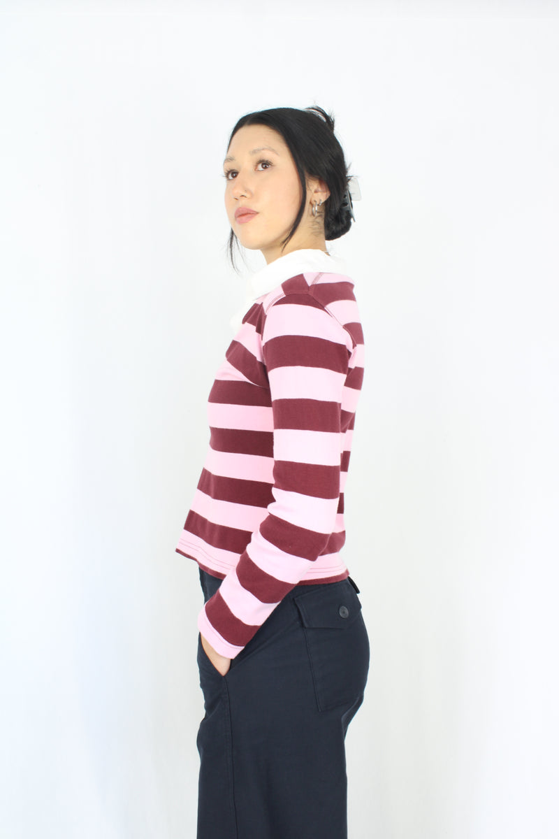 Gina Benotti - Vintage Striped Polo Top