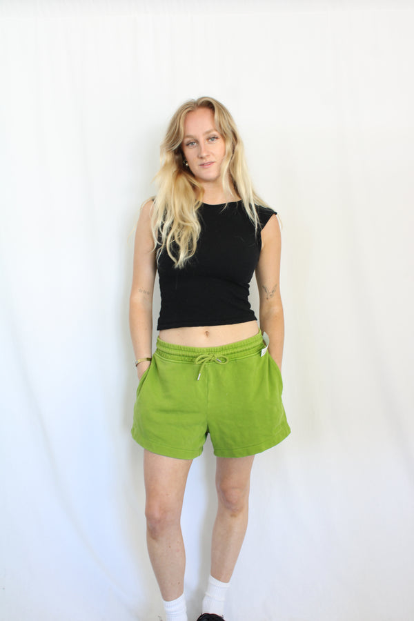 Green Sweat Shorts