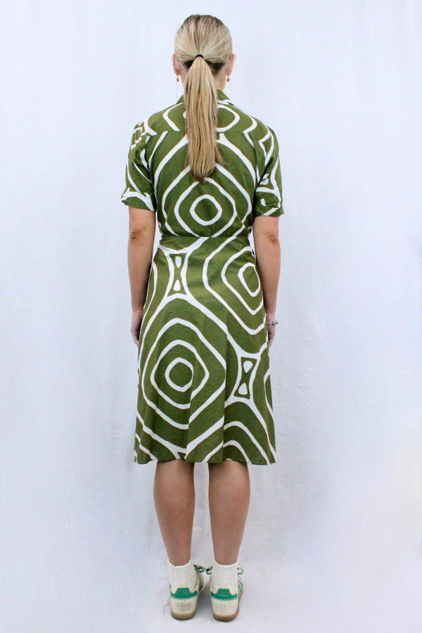 Diane von Furstenberg - Printed Cotton Wrap Tie Dress