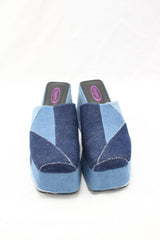 Tammy - Denim Patchwork Platforms