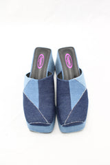 Tammy - Denim Patchwork Platforms