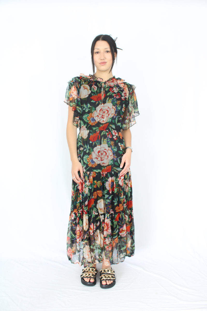 By Rosa - Flutter Floral Dress