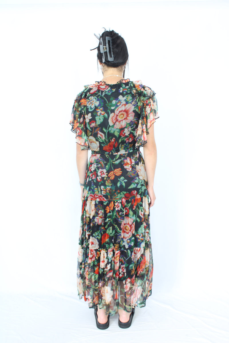 By Rosa - Flutter Floral Dress