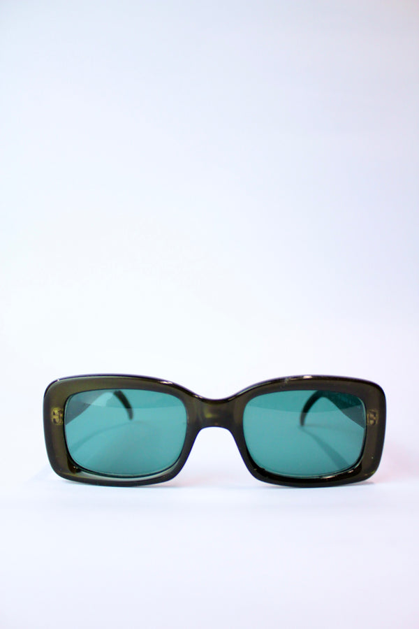 Vintage Rectangle Frame Sunglasses