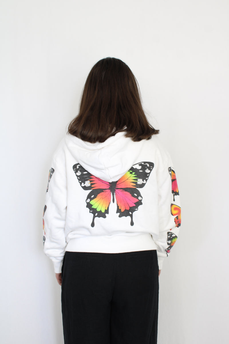 I Am Gia - Cropped Butterfly Hoody