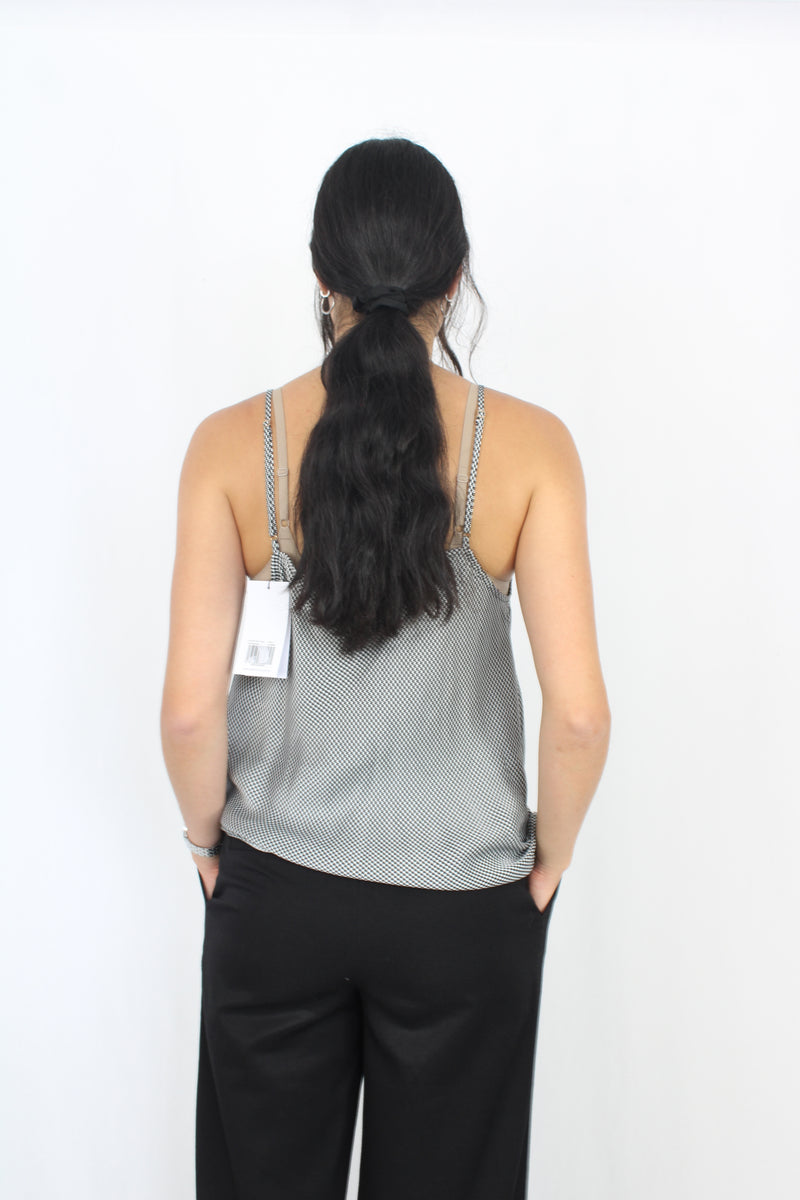 Silk Laundry - Houndstooth Silk Cami