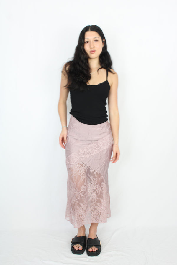 Free People - Silk Lace Skirt