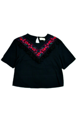 Rahi Cali - Embroidered Tassel Top