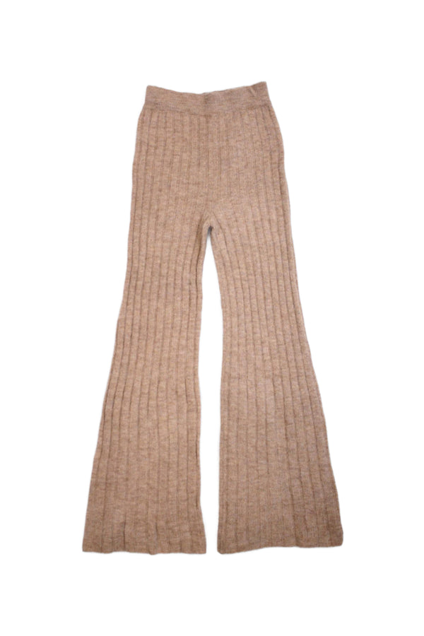 Tach Clothing - Fuzzy Rib Knit Flare Lounge Pants