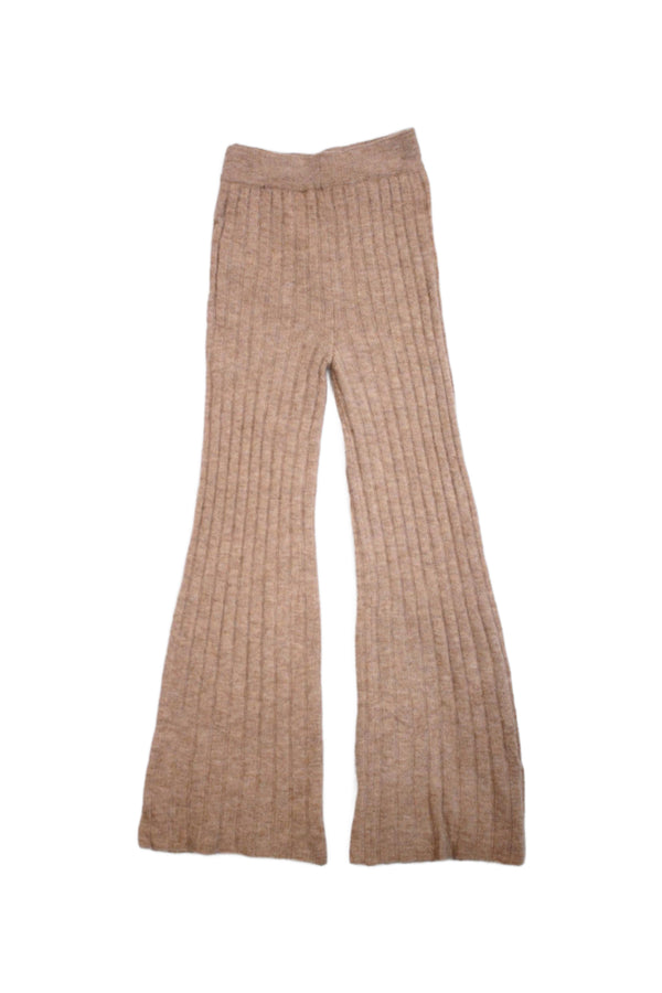 Tach Clothing - Fuzzy Rib Knit Flare Lounge Pants