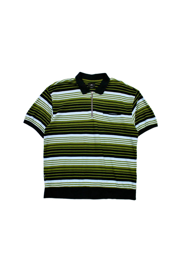 Obey - Striped Zip Neck Polo