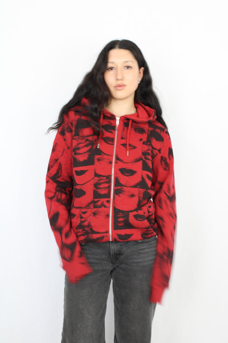 Lips Zip-Up Hoodie