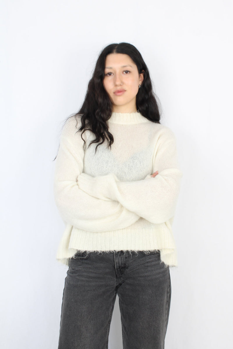 Ksubi - Cream Mohair Jumper