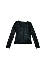 Kate Moss for Topshop - Metallic Vinyl Effect Cardigan