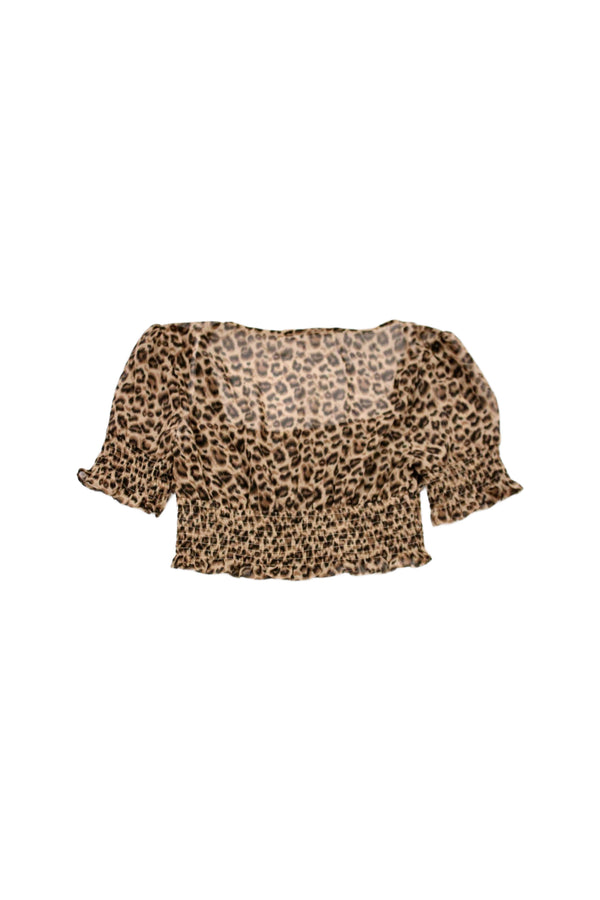 Superdown - Leopard Chiffon Crop