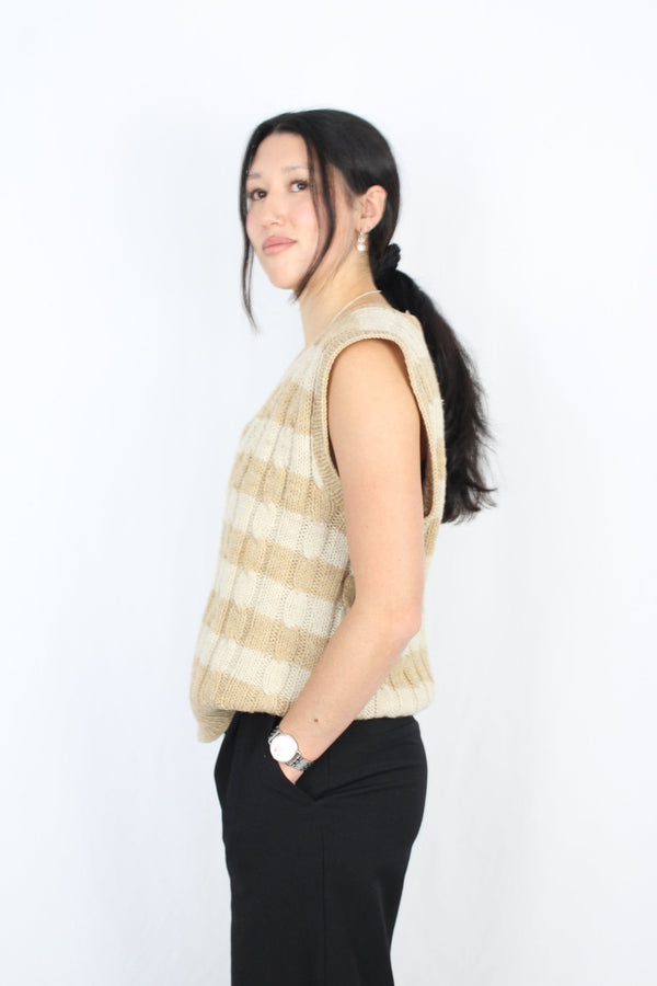 Barbara - Vintage Knit Sweater Vest