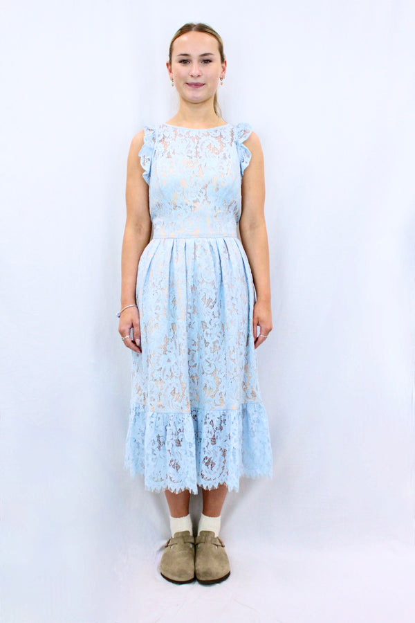 ELIZA J - Frill Hem Lace Dress