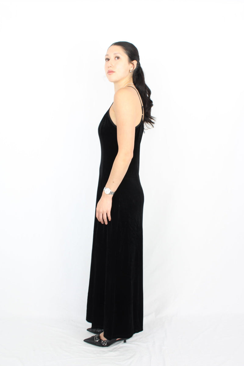 Black Friday - Velvet Slip Dress