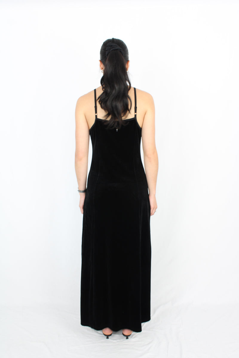 Black Friday - Velvet Slip Dress