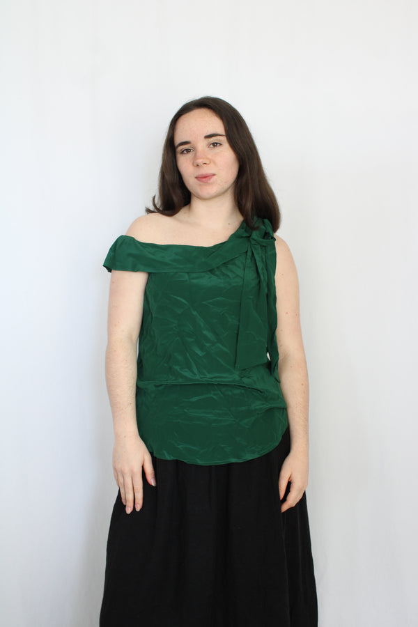 Kate Sylvester - Emerald Silk Top