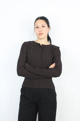 Dissh - Ribbed Long Sleeve Top