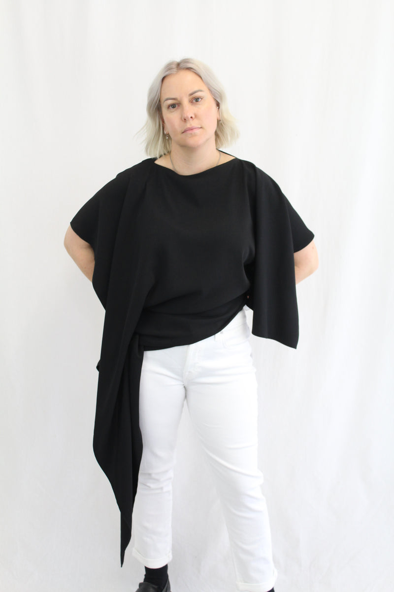 MM6 Maison Margiela - Drape Asymmetric Top