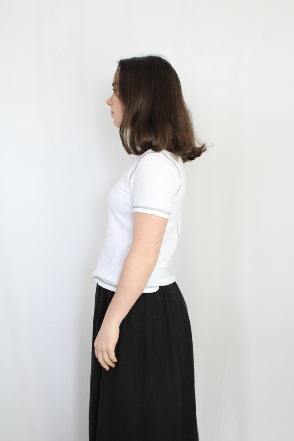 Commoners - Contrast Stitch Top