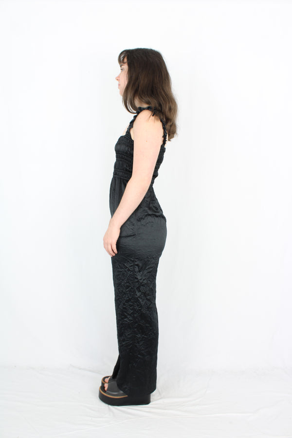 Ganni - Crushed Satin Jumpsuit