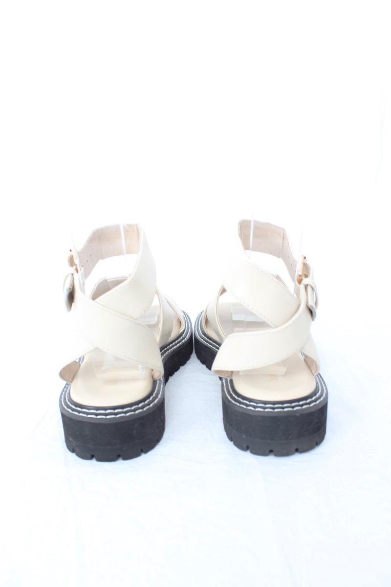 Isabella Anselmi - Cream Leather Sandals