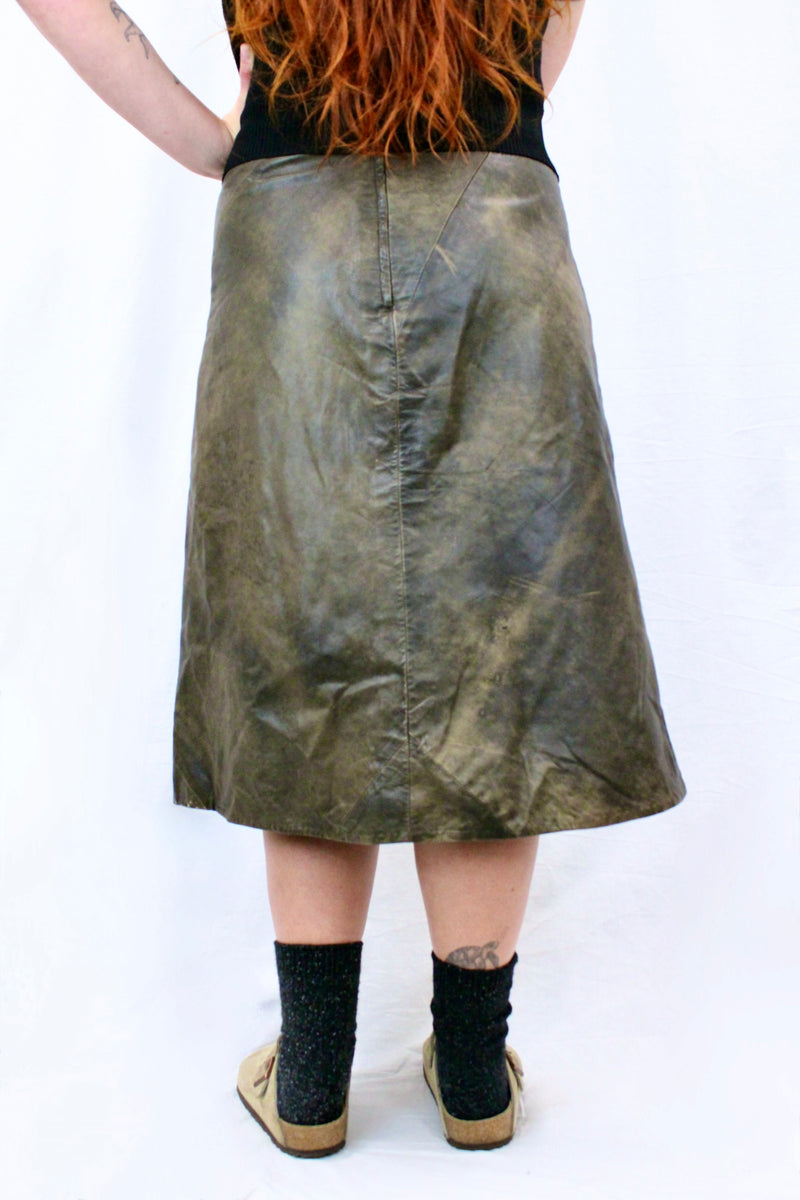 Esterel Diefusion - Leather Skirt