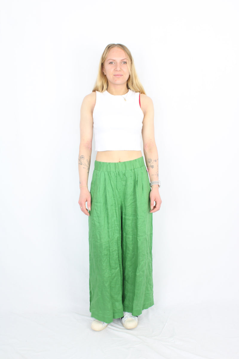 Juliette Hogan - Green Linen Pants