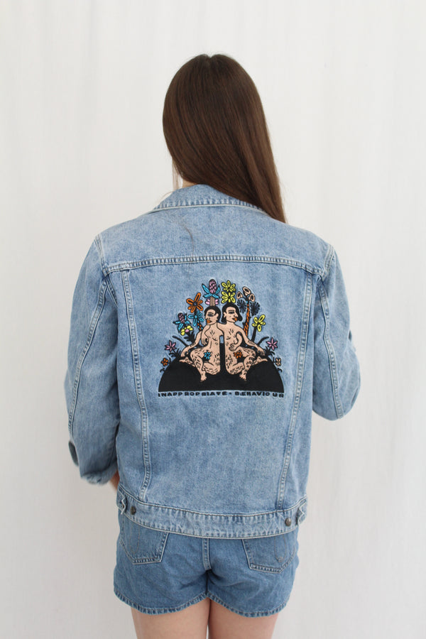 Wrangler X Lime Cordiale - Embroidered Denim Jacket NWT