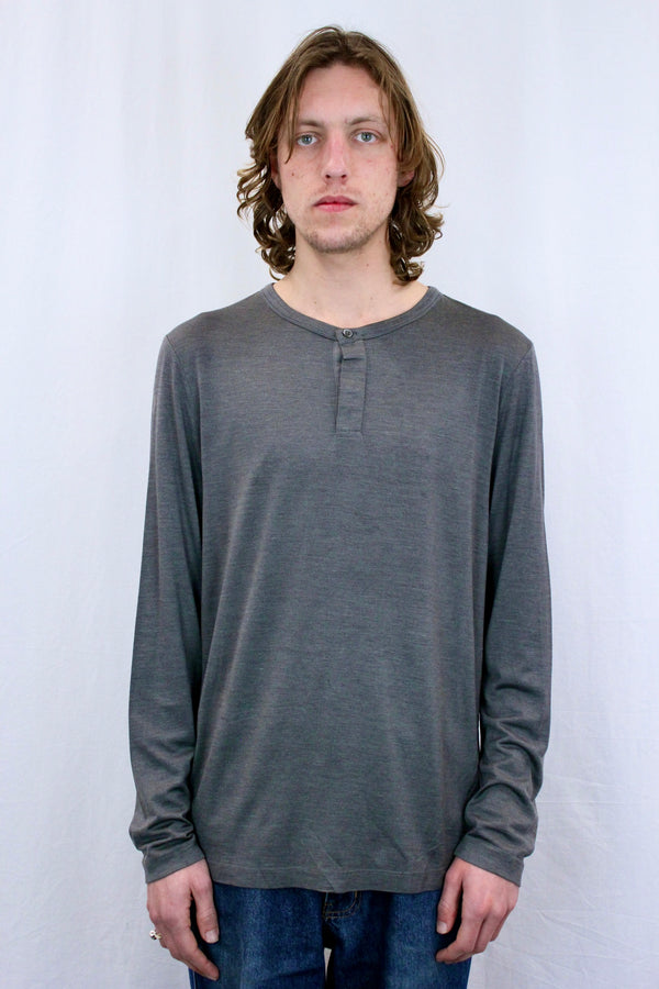 Theory - Button Neck Tee