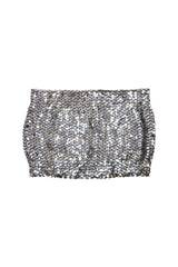 Silver Sequin Stretch Mini