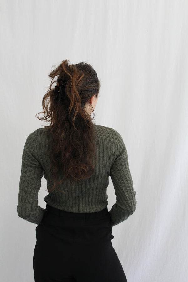 Marle - Cotton/Merino Ribbed Long Sleeve