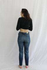 AG-ED Denim - 'Isabelle, High-Rise Straight Crop'