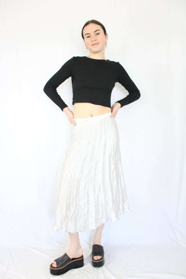 Silver Pleated