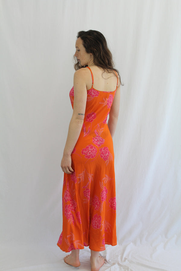 Ruby - Silk Floral Midaxi