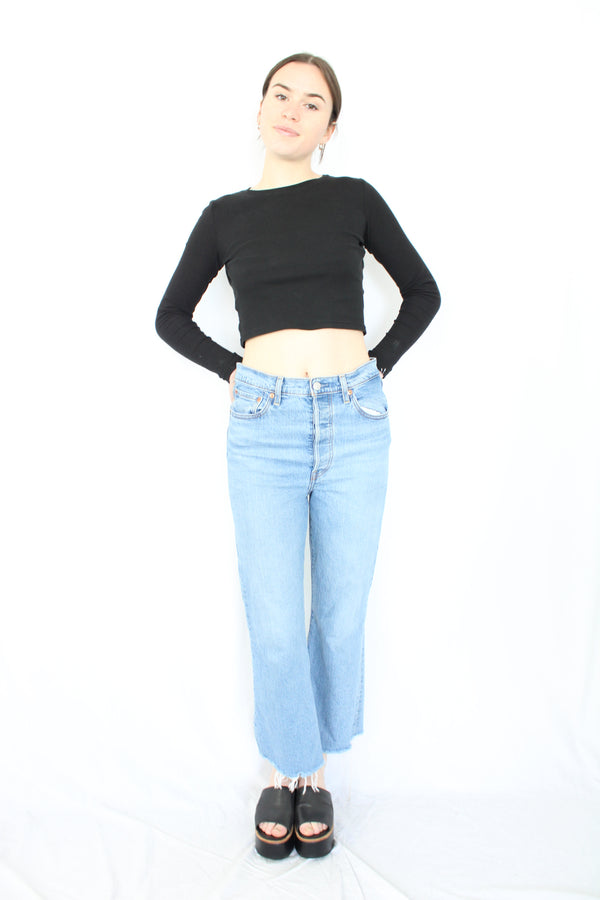 Ribcage Crop Flare Jeans
