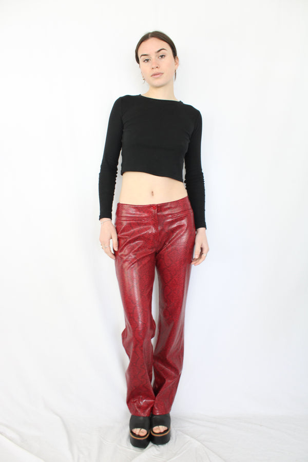 Red Snake Pants