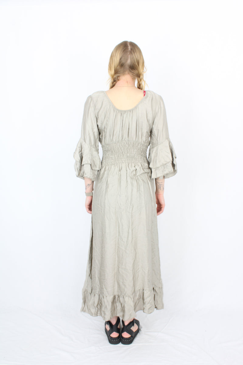 One - Grey Silk Dress