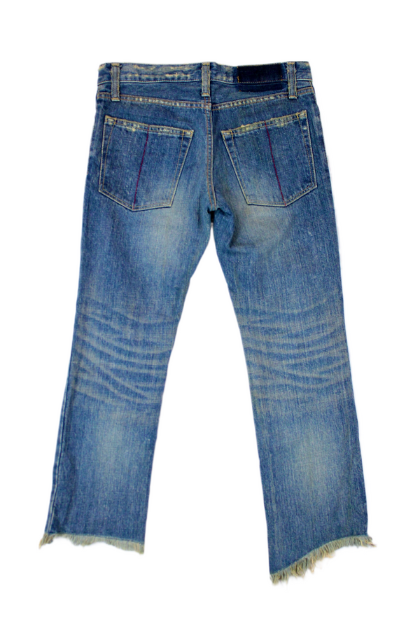L.G.B - Cropped Distressed Jeans