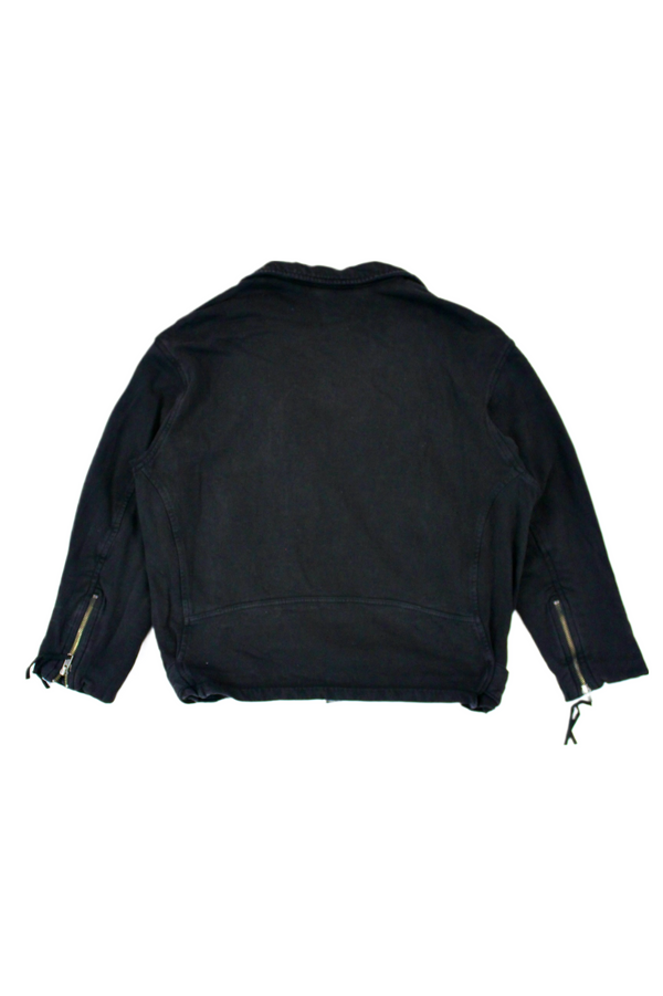 Biker Style Sweatshirt Jacket