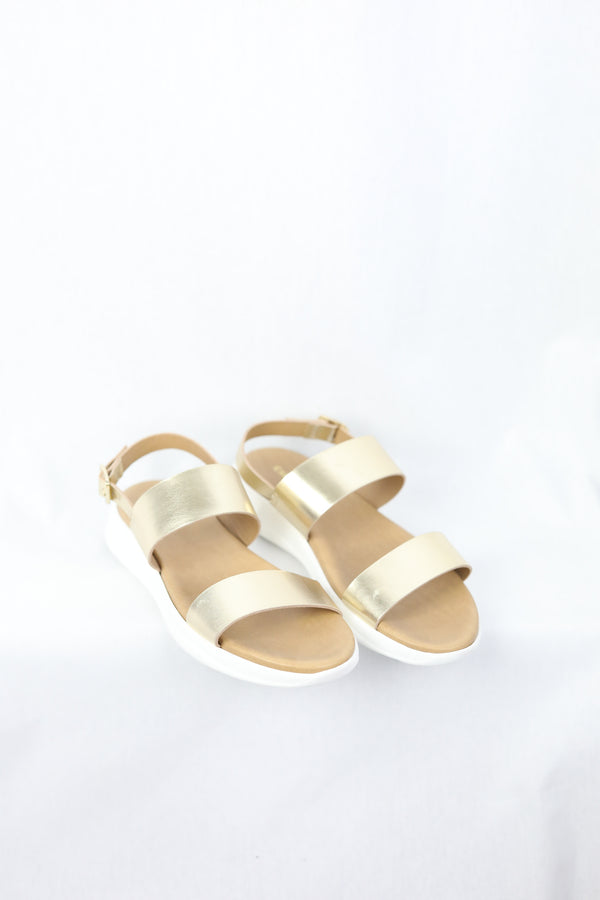 Gold Strap Sandals